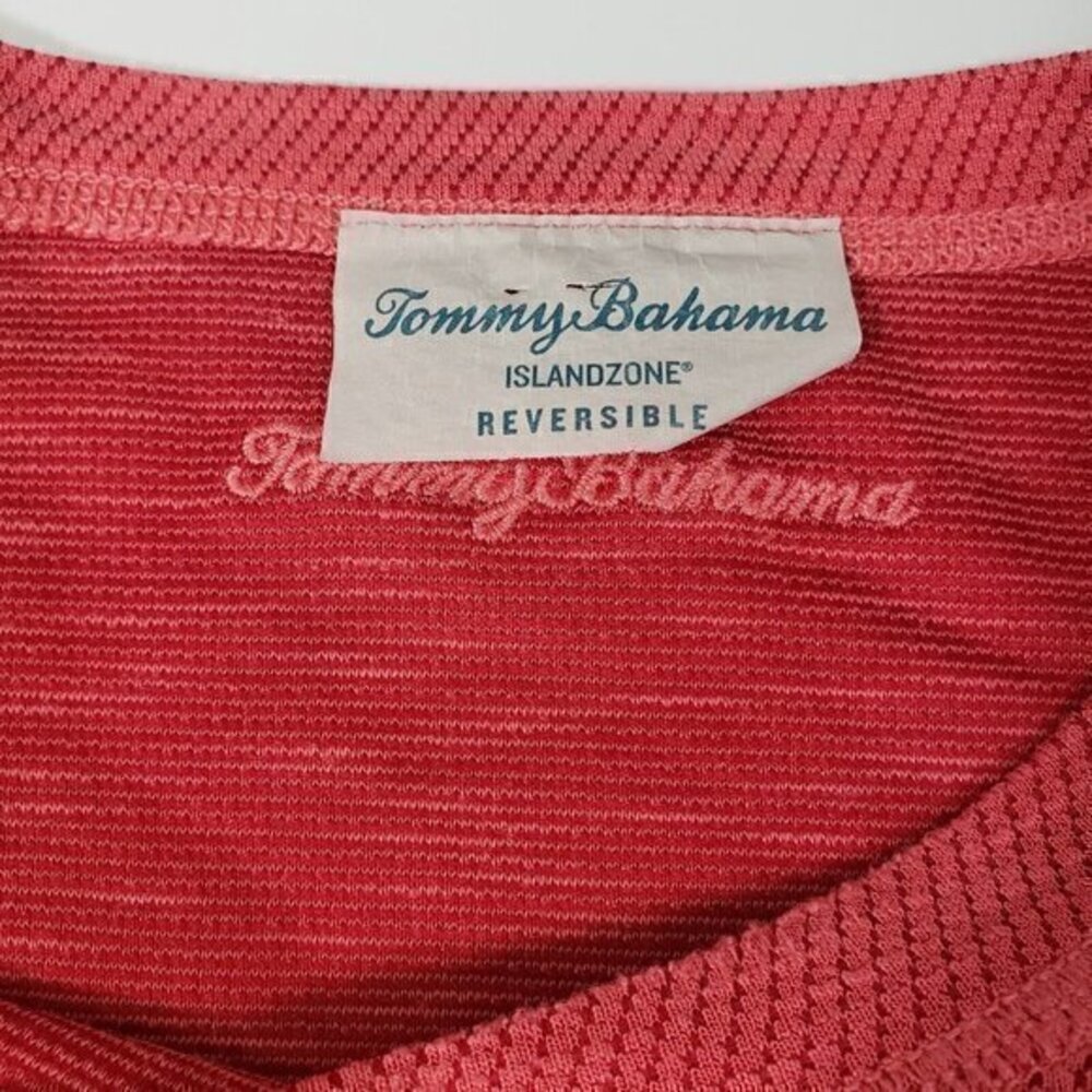 Tommy Bahama Island Zone Reversible T-Shirt No Size Tag - Read Measurements Red‎ - Picture 3 of 4